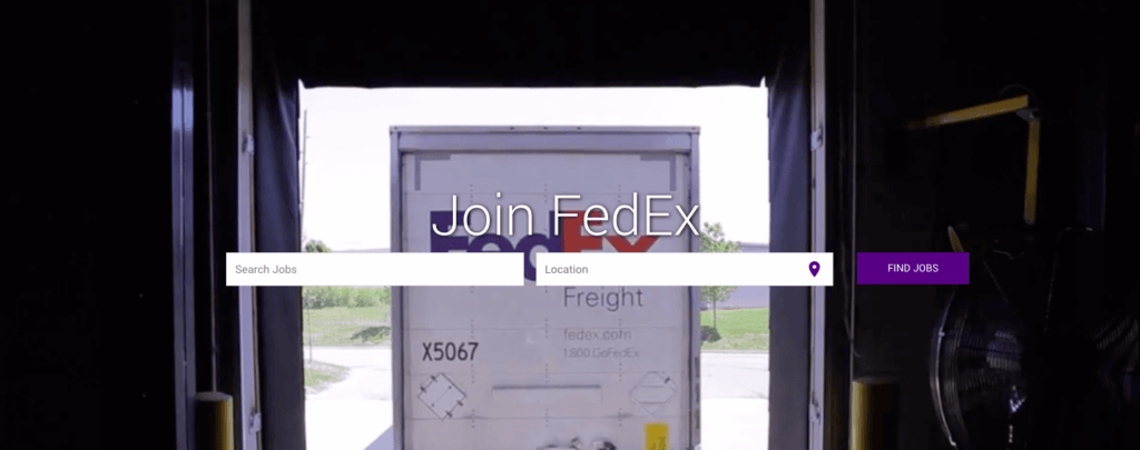 FedEx Career Page search engine