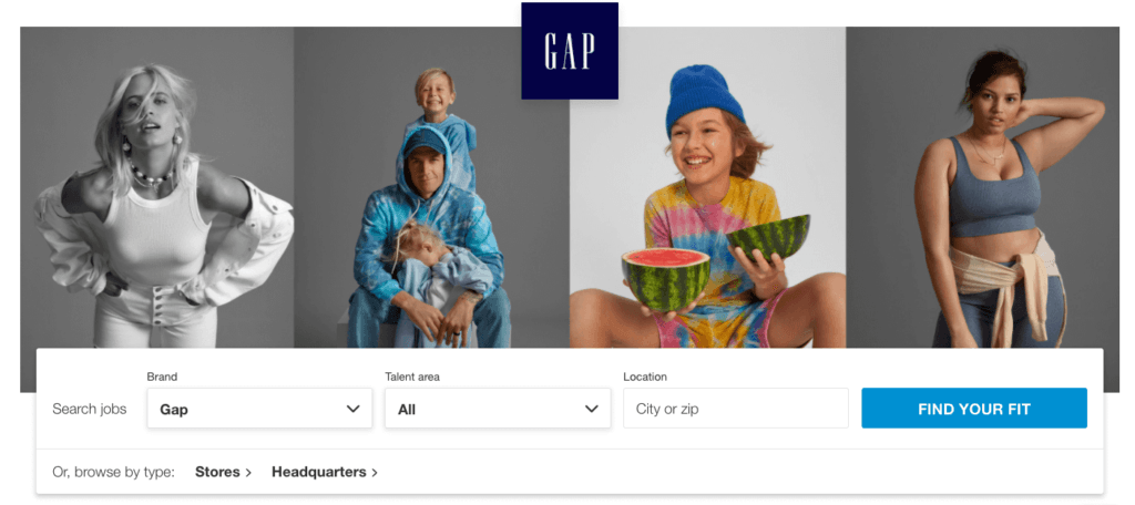 Gap career search