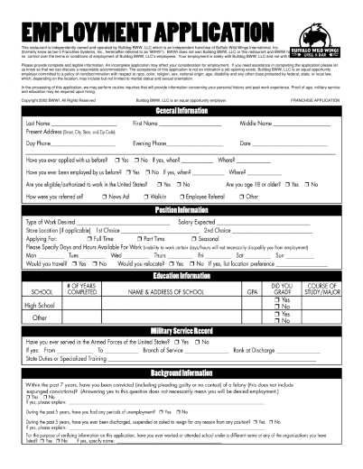 Job Application