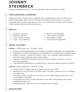 Sales Associate Resume Template